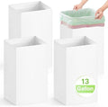 Magicheap 13 Gallon Disposable Trash Cans for Parties, 4 Pack, White by Magicheap
