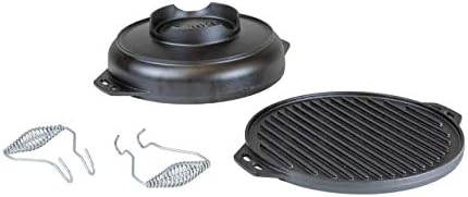 Lodge Cast Iron Cook-It-All Kit. Five-Piece Cast Iron Set includes a Reversible Grill/Griddle 14 Inch, 6.8 Quart Bottom/Wok, Two Heavy Duty Handles, and a Tips & Tricks Booklet. - Image 3