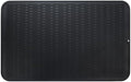 MicoYang Silicone Dish Drying Mat for Multiple Usage,Easy clean,Eco-friendly,Heat-resistant Silicone Mat for Kitchen Counter or Sink,Refrigerator or Drawer Liner Black 3XL 28 inches x 18 inches by MicoYang