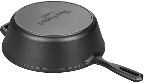 VORRINGARD Pre-seasoned Cast Iron Double Dutch Oven Pot with Skillet Lid, for Bread Baking, Outdoor, Campfire Cooking, 3 Quart - Image 6