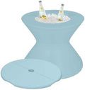 Ledge Lounger Pool Side Table, Ice Bin with Umbrella Hole & Lid by LedgeLounger