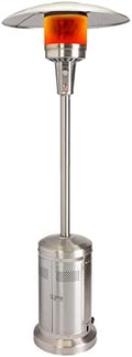 Cuisinart COH-300 Propane Push Start Ignition, 47,000 BTU Burner, Heats up to 200 sq. ft, 32" (L) x 85" (H), Stainless Steel Outdoor Patio Heater by Cuisinart