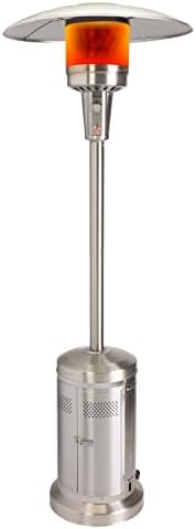 Cuisinart COH-300 Propane Push Start Ignition, 47,000 BTU Burner, Heats up to 200 sq. ft, 32" (L) x 85" (H), Stainless Steel Outdoor Patio Heater by Cuisinart