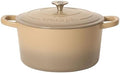 Crock-Pot Artisan 5-Quart Enameled Cast Iron Dutch Oven Pot with Lid, Round, Gradient Taupe, Oven Safe Cookware by Crock-PotBrand