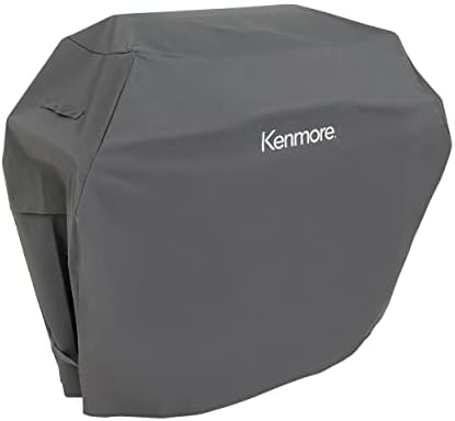Kenmore 56-Inch Heavy-Duty Grill Cover for Outdoor BBQ Propane Gas Grills, Weather-Resistant, UV- and Fade-Resistant, Universal Fit Cover for 4-Burner Gas Grills, Gray - Image 2