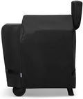 SunPatio Outdoor Heavy Duty Waterproof Wood Pellet Grill and Smoker Cover, UV Resistant Full Length BBQ Cover Compatible with Traeger 22 Series, Lil' Tex Grill and More, All Weather Protection by SunPatio