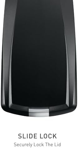 simplehuman 40 Liter / 10.6 Gallon Slim Kitchen Step Trash Can With Secure Slide Lock, Black Plastic - Image 4