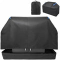 Fully Enclosed Grill Cover 60-Inch,Waterproof Zipper Grill Cover,BBQ Grill Cover Made of 600D,Animal Fade-Resistant,UV-Protection,Gas Grill Cover for Weber,Nexgrill CharBroil and More Black by Unknown