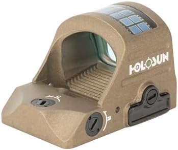 HOLOSUN 407C/507C-X2 Series, 2 MOA Dot, 32 MOA Circle Dot Options, 7075 Aluminum, Open, Solar, Shake Awake, RMR Footprint (Red or Green Reticle) (Black, Burnt Bronze) - Image 3