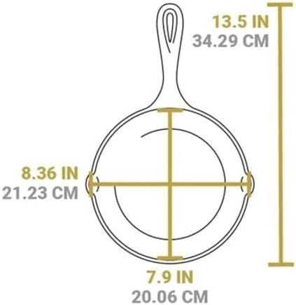 Lodge Chef Collection 3-Piece Cast Iron Skillet Set, 8, 10 and 12 Inch - Image 4