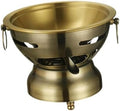 Shabu Pot Chafing Dish Stainless Steel Stew Pot Single Person Hotpot Portable Hot Pots Stockpot for Restaurant Home Parties, copper by YWJLQH