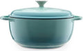 Mercer Culinary Enameled Cast Iron Round Dutch Oven, 6 qt., Aqua by MercerCulinary