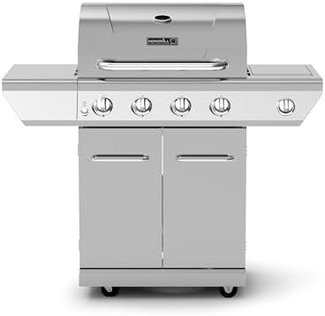 Nexgrill Propane 4 Burner Gas Grill, Stainless Steel Body with Side Burner by Nexgrill