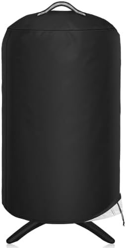NEXCOVER Round Grill Cover -19.5” Dia for George Foreman Gfo3320 Gfo240 Crills, Dome Smoker Cover, Fade & UV Resistant Barbecue Cover,Waterproof BBQ Grill Cover, Black by NEXCOVER