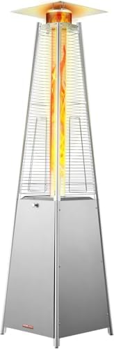Patio Heater Glass Tube Replacement, 49.5 x 4" Replacement Parts with Ring, Outdoor Replacement Parts for 4-Sided Pyramid Heater, Glass Tube Model for GSH, BFC, HLDS01, WH-H90 - Image 5