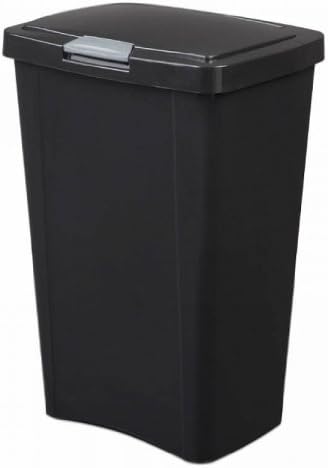 STERILITE 10459004 Touch Can, Black, 13 Gallon by Sterilite