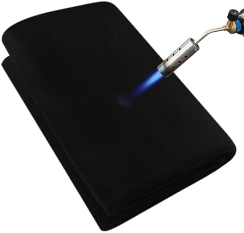 Welding Blanket Fireproof 40x40 Inch – Matace Carbon Felt Soldering Mat & Pad, 5mm Flame Retardant Fabric, Heat Shield for Brazing, Automotive Repair, Grill & Smoker, HVAC Plumbing, Black by MataceCarpet