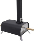 Outdoor Wood Pellet Pizza Oven, Pizza Maker with Rotating Pizza Stone, Built-in Thermometer, Foldable Legs, and Removable Chimney for Backyard, Camping, and BBQ (11" Pellet Pizza Oven) by Unknown