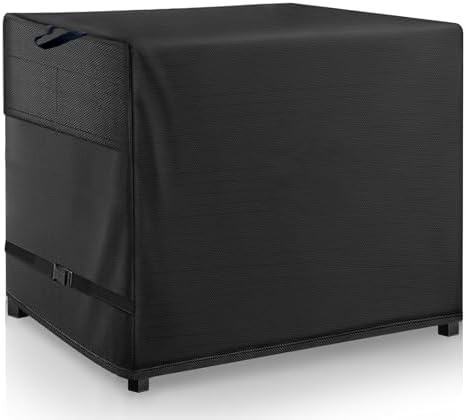 Outdoor Bar Cover For 54 inch Wicker Outdoor Utility Cart Black by Wnanan