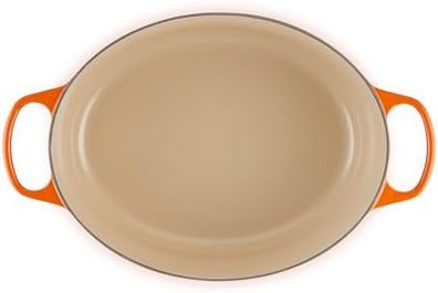 Le Creuset Enameled Cast Iron Oval Dutch Oven, 8 qt., Flame - Image 3