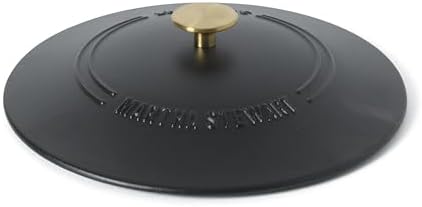 Martha Stewart Gatwick Enameled Cast Iron Braiser with Lid, 3.5-Quart Braiser Pan for Stovetop & Oven, Cast Iron Braising Pan with Gold Knob, Matte Black - Image 6