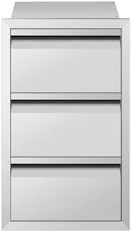 Outdoor Kitchen Drawers 15W x 26H x 22D Inch, Flush Mount Access BBQ Island Drawers for Outdoor Kitchens or Patio Grill Station - Image 6