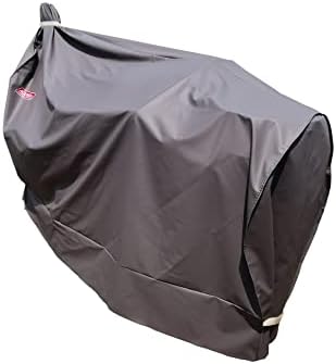 Heavy Duty Charcoal Grill Offset Smoker Cover, Outdoor Smokestack BBQ Cover, Special Fade and UV Resistant Material, Fits Brinkmann Trailmaster, Char-Broil, Dyna-Glo and More Brown - Image 3