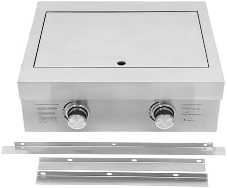 2-Burner Stove for Outdoor Kitchen, Built-in Stainless Steel Side Burner with Removable Grates & Cover, Gas Stove for BBQ Island, Patio, Backyard (Liquid Propane, Double Burner) - Image 7
