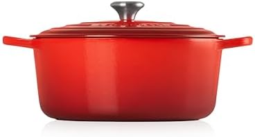 Le Creuset Enameled Cast Iron Round Dutch Oven, 9 qt., Cerise - Image 4