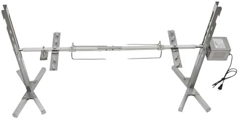 Electric Rotisserie Grill Kit, 53" 70KGF.CM Automatic BBQ Rotisserie Roaster Grill Rod Outdoor Large Stainless Steel Grill Load 30KG Universal Grill Kit, Rotisserie Kit for Pig Rotisserie Hog Lamb - Image 5