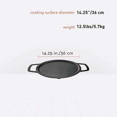 Solo Stove Ranger Cast Iron Griddle Top, Cookware for Ranger fire pit, Fireplace accessory, Cooking surface: 14.25", Weight: 12.5 lbs - Image 2