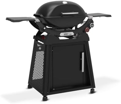 Weber Q 2800N+ Liquid Propane Grill with Stand, Midnight Black – Wide 250°–700°F Temp Range with Plus Burner for Searing, Low‑Temp Roasting & High-Dome Lid - Image 3