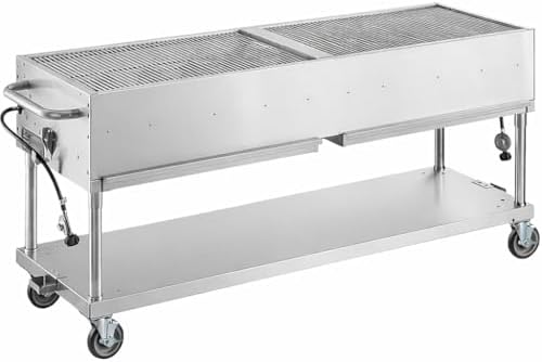 Commercial Stainless Steel Outdoor Liquid Propane Grill, 72" Cooking Surface, 10 Burners, 160,000 BTU, for Restaurant Patio, Resort, Catering, Outdoor Kitchen, Hotel - Image 2