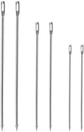 Ofargo Meat Trussing Needles, Roasting Trussing Needles for Lacing Roast Turkey, Chicken, Pork Skin, Whole Hog, Lamb, and Rotisserie Pig; Two of Each Size 4.9/5.7/7inch, 6pcs in All by OfargoInjectorKitEatJuicyMeat