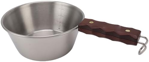 AUNMAS Camping Skillet 304 Stainless Steel Outdoor Skillet 2000ml 21cm - Image 4