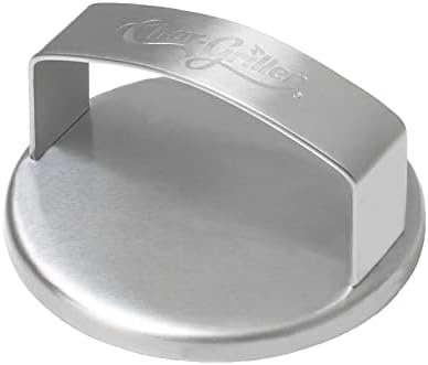 Char-Griller 8813 Flat Iron Griddle Burger Press Outdoor Kitchen Accessory - Image 2