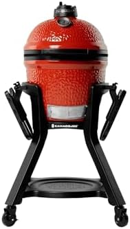Joe Jr Portable Charcoal Grill 3-Piece Bundle by Kamado Joe with Grill Cover and Cart with Side Shelves - Image 2