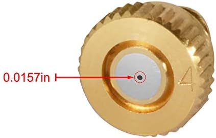 KUWAN 0.016" Orifice (0.4mm) Thread UNC 10/24 Brass Misting Nozzles 30PCS - Image 2