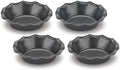 Cuisinart 4 Piece Fluted Tartlet Pan Set, Mini, Steel Gray by Cuisinart