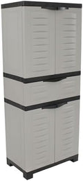 Sunnydaze 57" Garage Storage Cabinet with Doors & Shelves, Gray by SunnydazeDecor