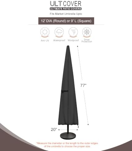 ULTCOVER Waterproof Patio Market Umbrella Cover - Image 3