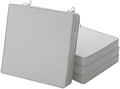 Outdoor Chair Cushions, Chair Pads, Set of 4, 17 x 16, Light Grey by Unknown
