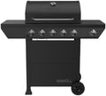 Nexgrill 5-Burner Gas Grill with Side Burner, Propane Outdoor Grill, Black by Nexgrill