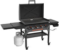 Blackstone 2310 Iron Forged 36” Omnivore Griddle with X-Braced Hood, Powder Coated Steel, Black by Unknown