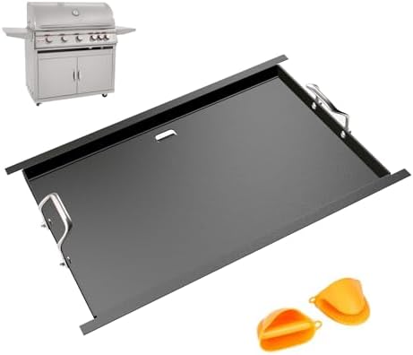 29"x17.9" Full Carbon Steel Griddle Insert for Blaze 4 & 5 Burner Grills by Grilleroy