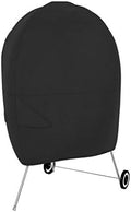 Amazon Basics Waterproof Weather Resistant Grill Cover for Outdoor Charcoal Kettle BBQ, Durable Polyester Fabric, Secure Straps, 28"L x 28"W x 38"H, Black by AmazonBasics