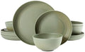 Gibson Home Plates and Bowls Set, 12 Piece Wheat Straw Dinnerware for 4 by GibsonHomewares