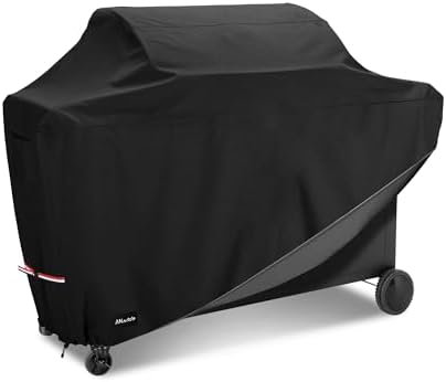 ANartcle Water-Resistant 72 Inch BBQ Grill Cover,600D Heavy Duty Waterproof All Weather Large Grill Cover for Outdoor Grill,Suitable for Weber, Brinkmann and More,72" L x 26" W x 48" H Black by PatioFurnitureCovers
