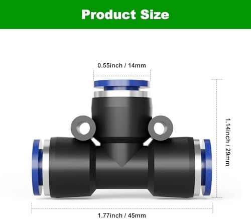 5/16 Inch Drip Irrigation Tee Connectors, Barbed T Fittings for 5/16" Tubing, Quick-Install Leak-Resistant Splitters for Garden & Drip Irrigation Systems, 15 Pack - Image 3