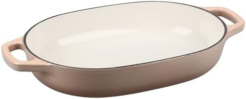 EDGING CASTING Enameled Cast Iron Oval Dutch Oven Pot with Lid, Dutch Oven for Sourdough Bread Baking, Oval Bread Pan, Bread Oven, Bread Dutch Oven, 7qt, Mocha - Image 5